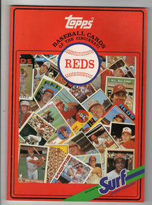 VINTAGE 1987 Surf Laundry Topps Baseball Card Cincinnati Reds Book