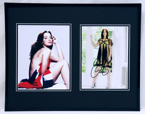 Emily Blunt Signed Framed 16x20 Photo Display JSA 