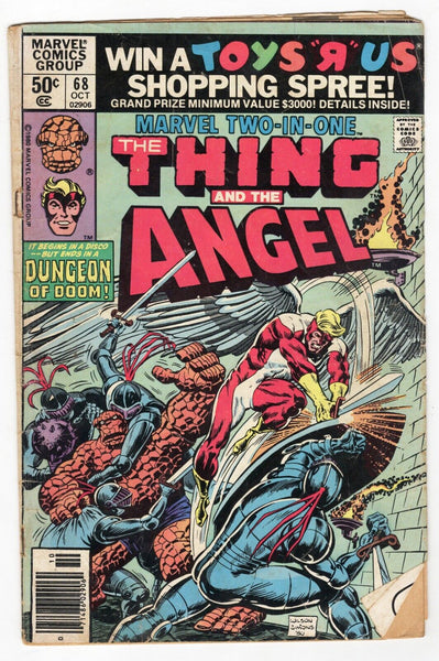 Marvel Two-in-One #68 VINTAGE 1980 Thing Angel