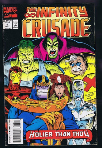 Infinity Crusade #4 ORIGINAL Vintage 1993 Marvel Comics Thanos Silver Surfer 