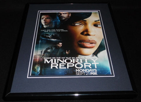 Minority Report 2015 Fox Framed 11x14 ORIGINAL Vintage Advertisement Meagan Good