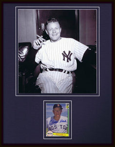 Ralph Houk Signed Framed 11x14 Smoking Photo Display Yankees