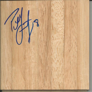 Pat Garrity Signed 6x6 Floorboard Notre Dame Orlando Magic