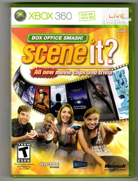 Scene It XBox 360 Lot of 2 Games Bright Lights Big City + Box Office Smash