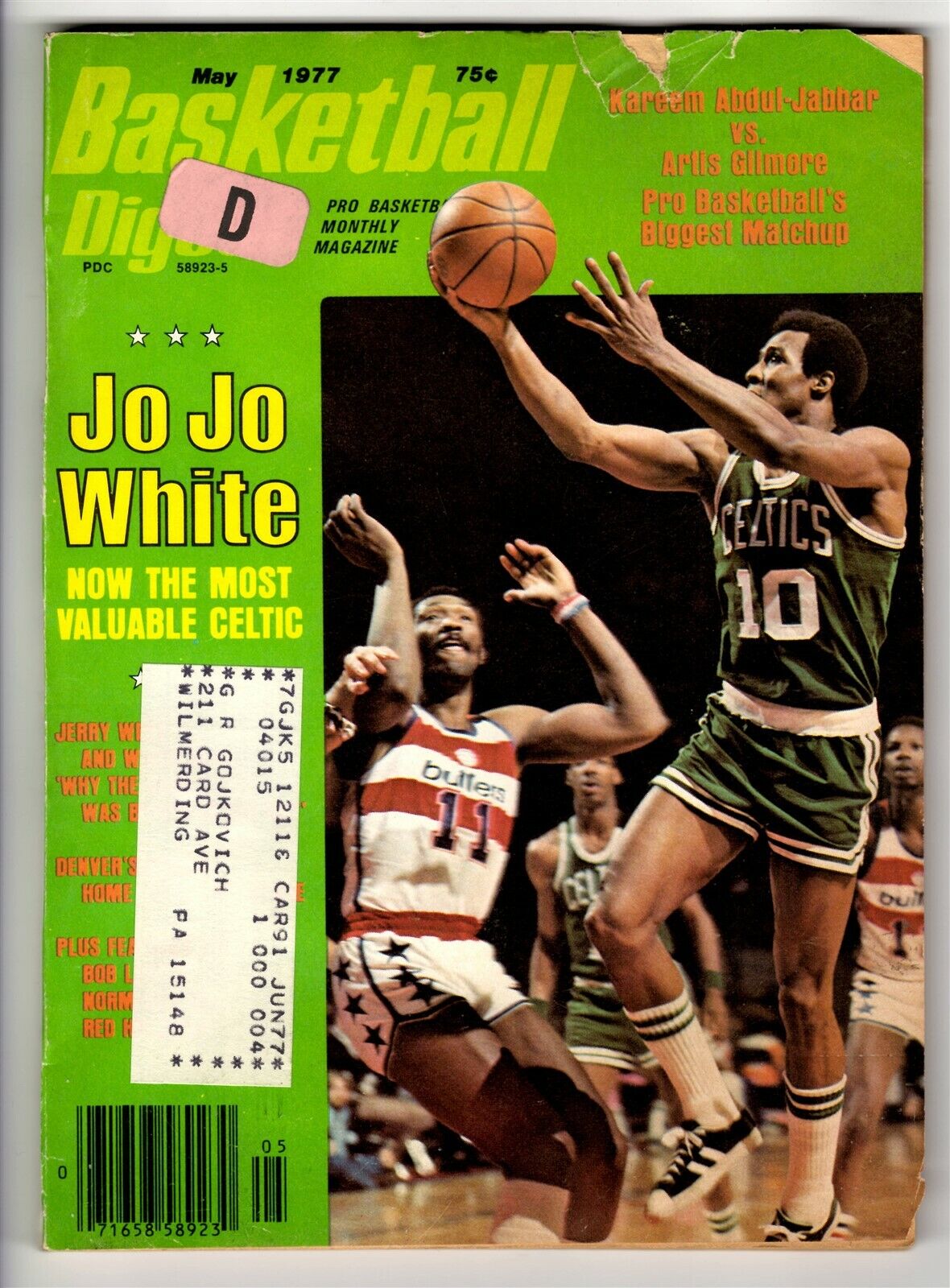 VINTAGE May 1977 Basketball Digest Magazine Jo Jo White Celtics