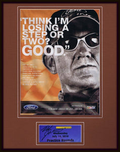 Dale Jarrett Signed Framed 2003 Ford Racing 11x14 Advertising Display