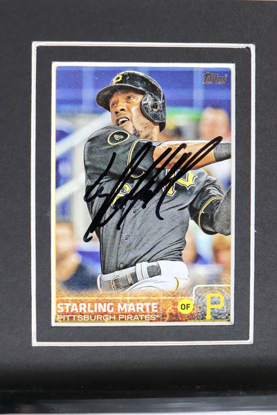 Starling Marte Signed Framed 16x20 Photo Display Pirates