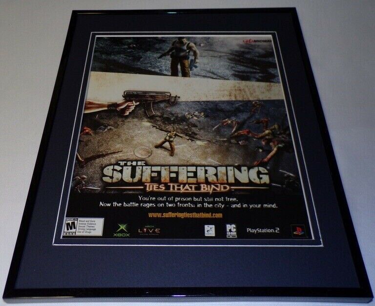 The Suffering: Ties That Bind 2005 XBox Framed 11x14 ORIGINAL Advertisement