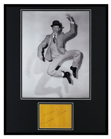 Donald O'Connor Signed Framed 16x20 Singin in the Rain Photo Display