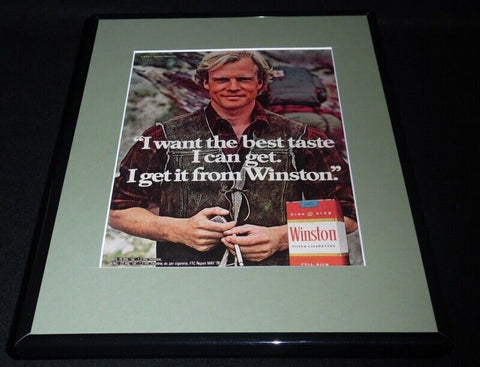 1978 Winston Cigarettes Framed 11x14 ORIGINAL Vintage Advertisement