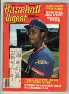 May 1986 Baseball Digest Magazine Darryl Strawberry Mets