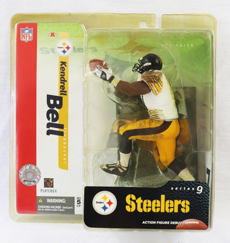 VINTAGE SEALED 2004 McFarlane Series 9 Kendrell Bell Action Figure Steelers