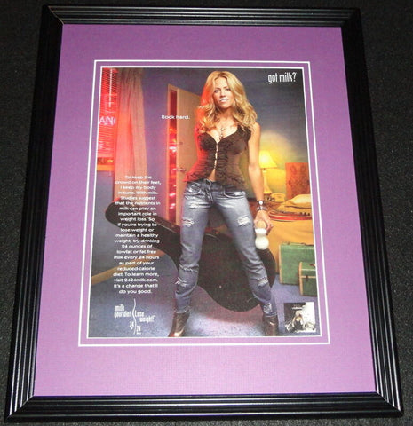 Sheryl Crow Got Milk Mustache 2006 Framed 11x14 ORIGINAL Advertisement