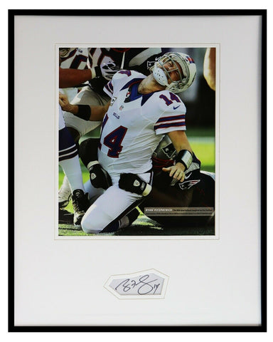 Ryan Fitzpatrick Signed Framed 16x20 Photo Display Bills Jets Harvard