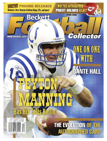 VINTAGE Dec 2003 Beckett Football Plus Magazine Peyton Manning Colts