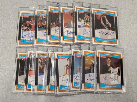 2002-03 Bowman Signature Basketball Autograph RC Lot of 14