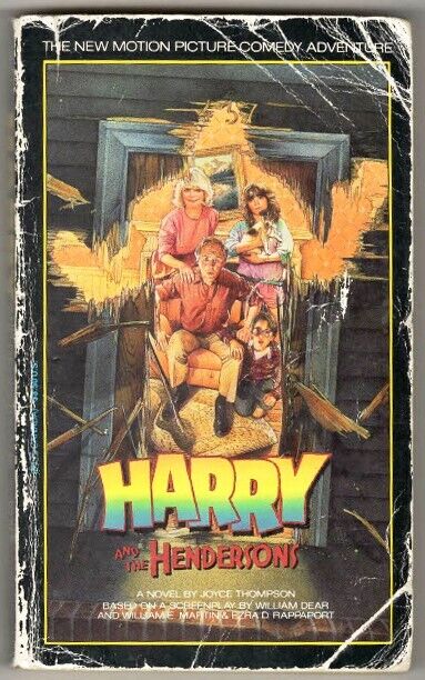 VINTAGE 1987 Harry and the Hendersons Paperback Book Joyce Thompson