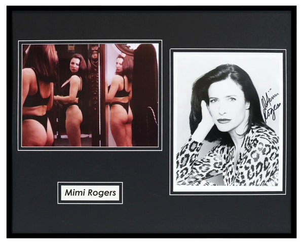 Mimi Rogers Signed Framed 16x20 Thong Photo Set 