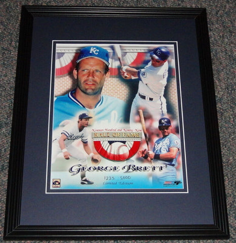 George Brett 1999 Hall of Fame Ltd Edition Framed 11x14 Photo Display Royals