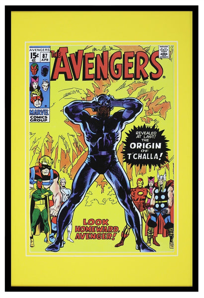 Avengers #87 Black Panther Framed 12x18 Official Repro Cover Display