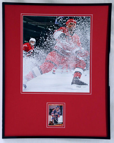 Paul Coffey Signed Framed 16x20 Photo Display Carolina Hurricanes