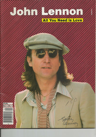 ORIGINAL Vintage 1980 John Lennon All You Need is Love Magazine Beatles