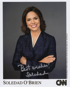 Soledad O'Brien Signed CNN 8x10 Photo