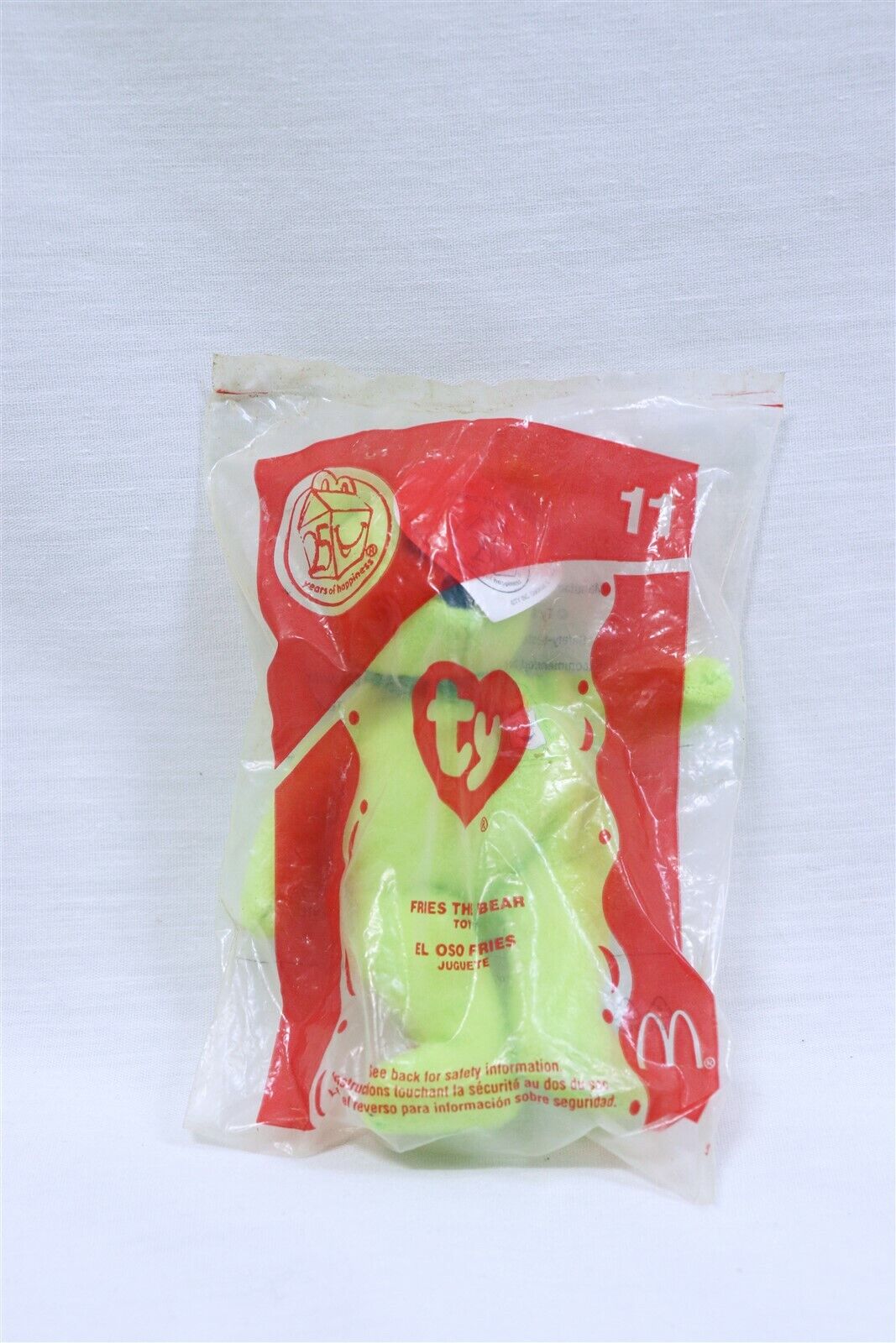 NEW SEALED 2004 McDonald's Ty Beanie Baby Fries the Bear