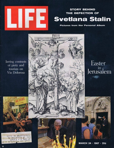 ORIGINAL Vintage Life Magazine March 24 1967 Easter in Jerusalem Svetlana Stalin