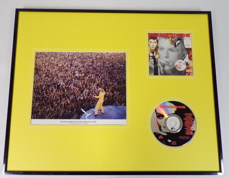 David Bowie Framed 16x20 Changes CD & Photo Display