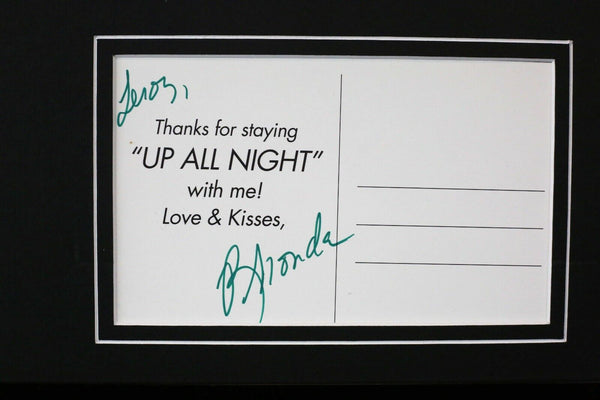 Rhonda Shear Signed Framed 16x20 Postcard & Photo Display USA Up All Night