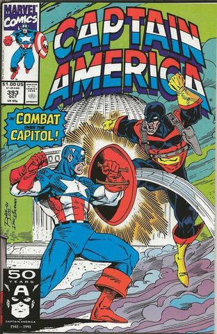 Captain America #393 ORIGINAL Vintage 1991 Marvel Comics 