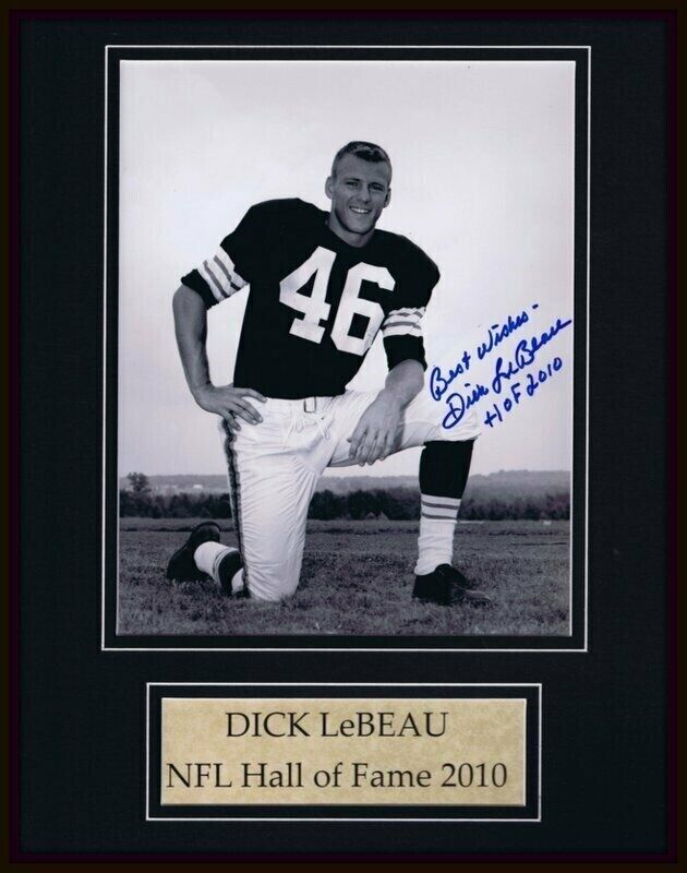 Dick Lebeau Signed Framed 11x14 Photo Display OSU Lions Steelers HOF 2010