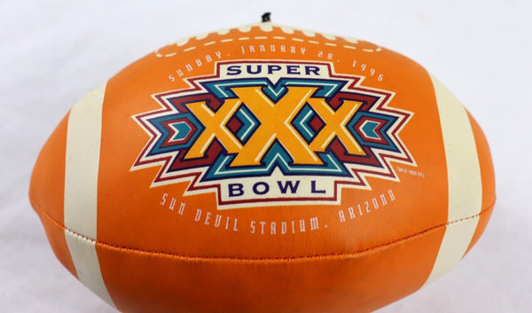 VINTAGE 1996 Super Bowl XXX Steelers vs Cowboys NFL Stuffed Football