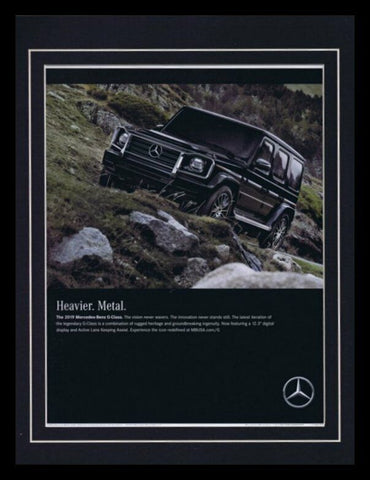 2019 Mercedes Benz G Class Framed 11x14 ORIGINAL Advertisement