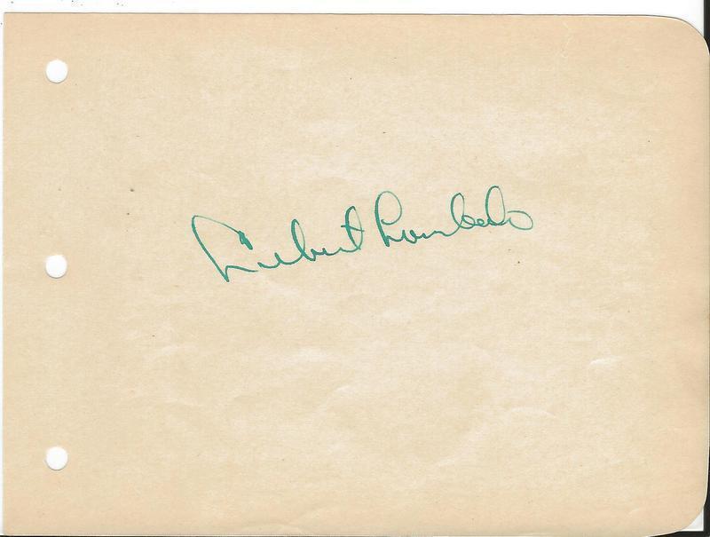 Lebert Lombardo Signed Vintage Album Page B