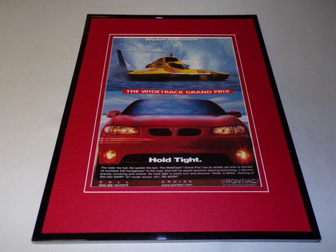 1999 Pontiac Widetrack Framed 11x14 ORIGINAL Advertisement