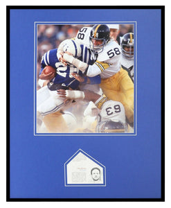 Lydell Mitchell Signed Framed 16x20 Photo Display PSA/DNA Colts vs Jack Lambert