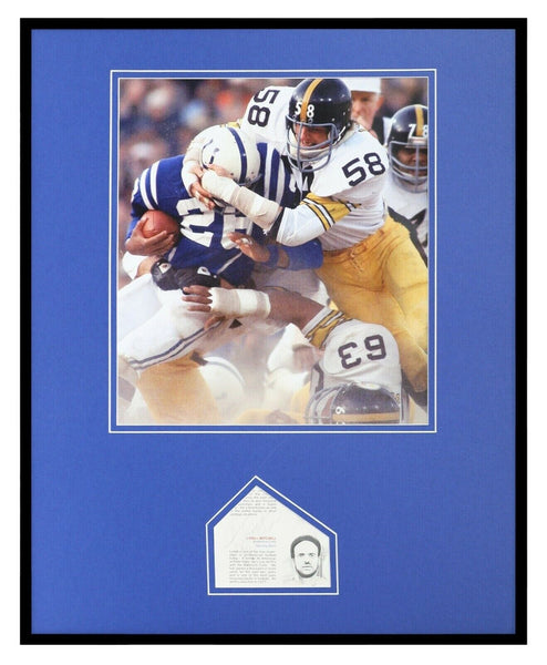 Lydell Mitchell Signed Framed 16x20 Photo Display PSA/DNA Colts vs Jack Lambert