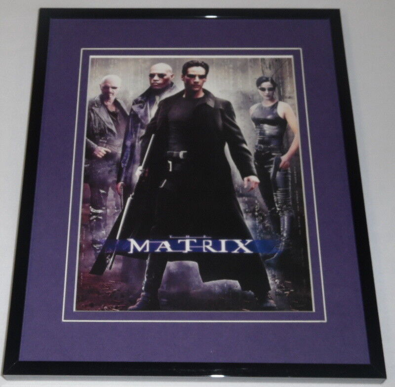 The Matrix Framed 8x10 Repro Poster Display Keanu Reeves 