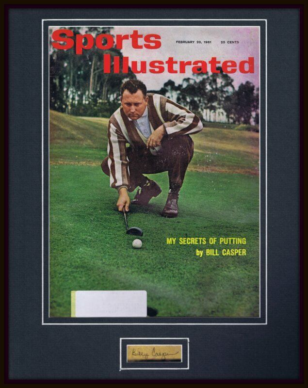 Billy Casper Signed Framed 1961 Sports Illustrated Magazine Cover Display 