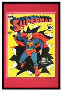 Superman #9 DC Comics Framed 12x18 Official Repro Cover Display