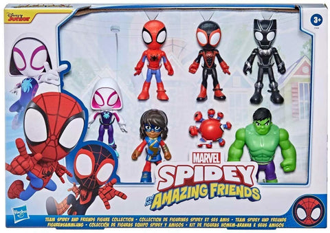 NEW SEALED 2021 Spidey + His Amazing Friends Action Figure 7 Pack