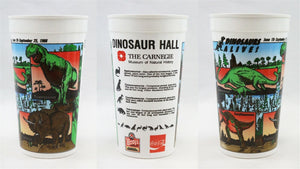 VINTAGE 1988 Wendy's / Coke / Carnegie Museum Dinosaurs Alive Large Plastic Cup