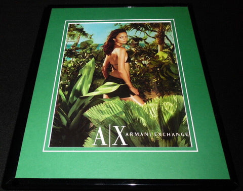 2005 Armani Exchange Bikini Girl Framed 11x14 ORIGINAL Advertisement