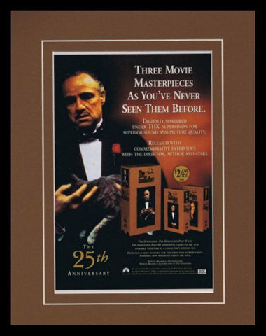 The Godfather Trilogy 1997 Framed 11x14 ORIGINAL Advertisement Marlon Brando