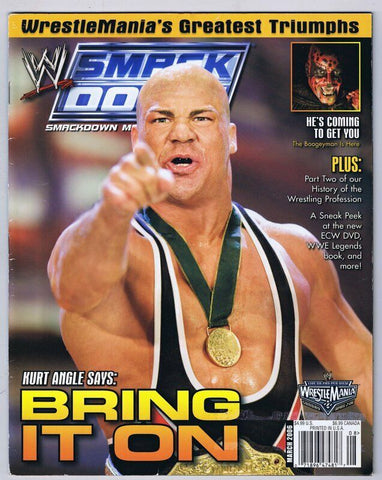 ORIGINAL Vintage March 2006 Smack Down Magazine Kurt Angle