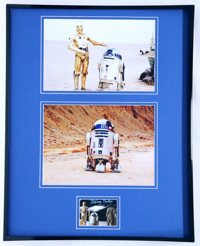 Kenny Baker Signed Framed 16x20 Photo Display JSA Star Wars R2-D2 w/ C-3PO 