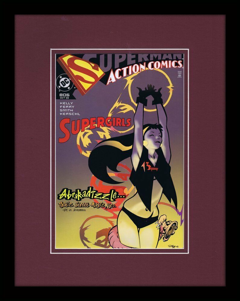 Action Comics #806 Framed 11x14 Repro Cover Display DC Superman Supergirls