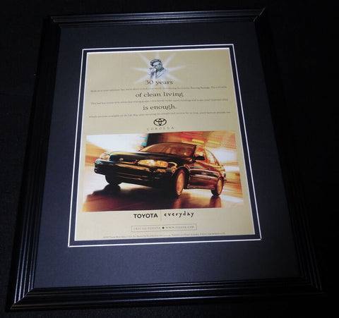 1997 Toyota Corolla Framed 11x14 ORIGINAL Vintage Advertisement